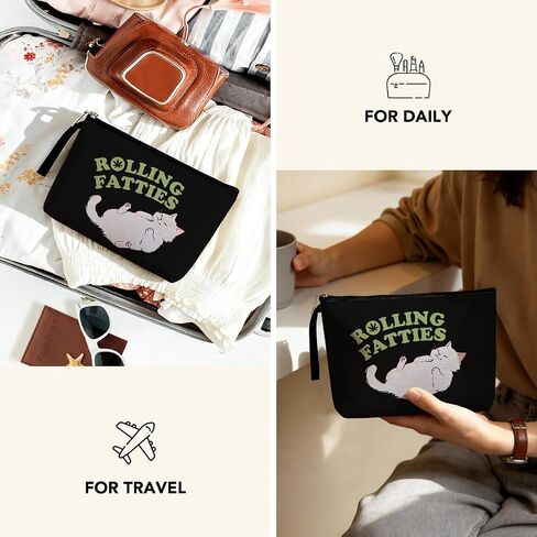 Novelty Weed Gift Green Leaf Makeup Bag Humor Weed Accessories Cosmetic Bag for Women Daughter Friendship Gifts Zipper Pouch Bag Weed Stuff Appreciate Gifts Travel Toiletry Bag for Birthday Christmas in Kuwait