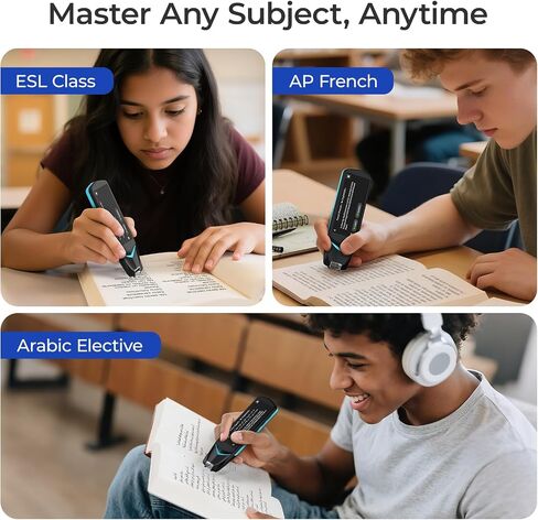 Reading Pen for Dyslexia,NEWYES Scan Reader Pen 4 Text to Speech Device Translator Pen, Photo Translation OCR 16GB Bluetooth Pen Scanner for Students Adults (Scan Reader Pen 4.5) in Kuwait