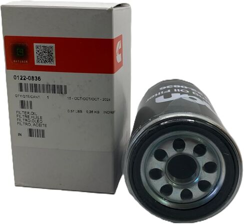 فلتر الزيت CUMMINS NW Cummins Onan 122-0836 (قد يختلف التغليف) in Kuwait