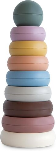 mushie Stacking Rings Toy | Made in Denmark (Original) in Kuwait