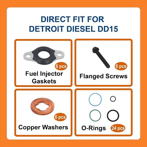 BTS-A4600700987 طقم حلقة حاقن O-Ring لحاقن DD15 DD13 in Kuwait