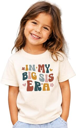 in My Big Sister Era Shirt for New Baby Announcement Pregnancy Reveal Outfit for Girls in Kuwait