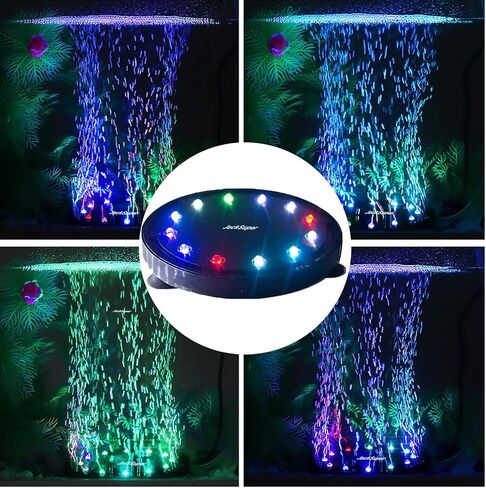 5 بوصة 12 LED حوض السمك فقاعة ضوء حجر الهواء، خزان الأسماك LED الهواء فقاعة ضوء مضخة هواء غاطسة مصباح حجر فقاعة لتزيين خزان الأسماك السلحفاة in Kuwait