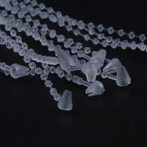5 Inch Beaded Adjustable Loop Tie Fasteners, 1000 Pcs- Natural in Kuwait