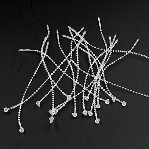5 Inch Beaded Adjustable Loop Tie Fasteners, 1000 Pcs- Natural in Kuwait
