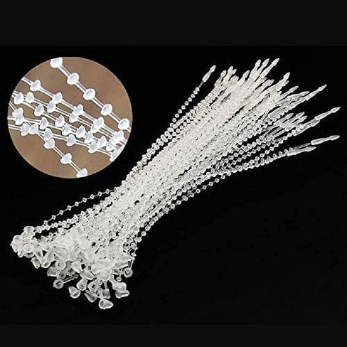 5 Inch Beaded Adjustable Loop Tie Fasteners, 1000 Pcs- Natural in Kuwait