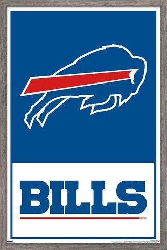 ملصق حائط بشعار 21 من Trends International NFL Buffalo Bills، 22.37 بوصة × 34.00 بوصة، نسخة غير مؤطرة in Kuwait
