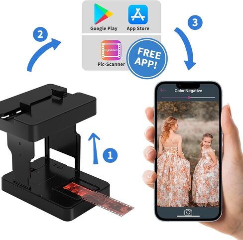 Rybozen 35 mm Slide Viewer Illuminated Slide Projector for for 2X2 & 35mm Photos & Film in Kuwait