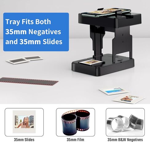 Rybozen 35 mm Slide Viewer Illuminated Slide Projector for for 2X2 & 35mm Photos & Film in Kuwait