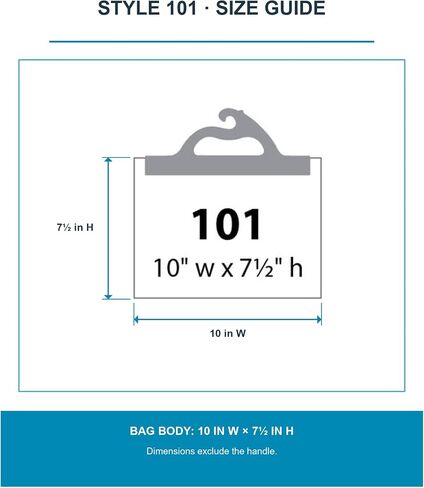 Monaco Hanging Storage Bags, 10-pack of 10.5 X 7.5-Inch, Deluxe Line, 4 Mil Polyethylene, Clear Plastic Bags for Classroom, Home, Library, and Pharmacy Use. in Kuwait