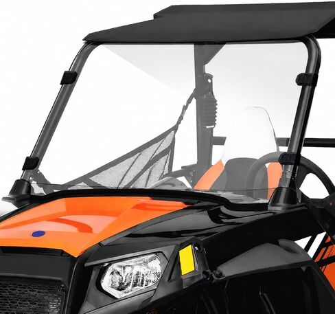 الزجاج الأمامي الكامل UTV المقاوم للخدش من StarknightMT متوافق مع Polaris 2008-2014 RZR 800 S 800/10-14 RZR 4 800/11-13 RZR 900 XP/12-14 RZR 4 900/RZR 570 12-18 in Kuwait