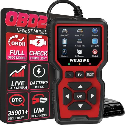 أداة تشخيص الماسح الضوئي Obd2، فحص قارئ رمز المحرك، الماسح الضوئي obd2 مع إعادة الضبط، الوضع 6، الوضع 8 وجاهزية I/M، أداة فحص تشخيص السيارة لضوء المحرك التلقائي لجميع سيارات obdii منذ عام 1996 in Kuwait