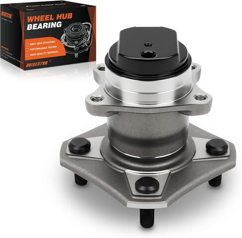 DRIVESTAR 515107 RWD محور العجلة الأمامية ومجموعة المحامل اليمنى/جانب الركاب لسيارة شيفروليه كولورادو 2004 05 06 07 08، لسيارة GMC Canyon 06-08، لسيارة Isuze i-280 2006/ i-290/ i-370 07-08، 2WD w/ عضلات المعدة in Kuwait