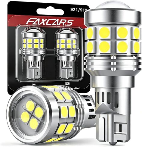 أداء 921 W16W LED لمبات الإضاءة الاحتياطية العكسية لتويوتا تاكوما، 6000K أبيض بارد فائق السطوع 912 OEM استبدال التوصيل والتشغيل SMD 3030، حزمة من 2 in Kuwait