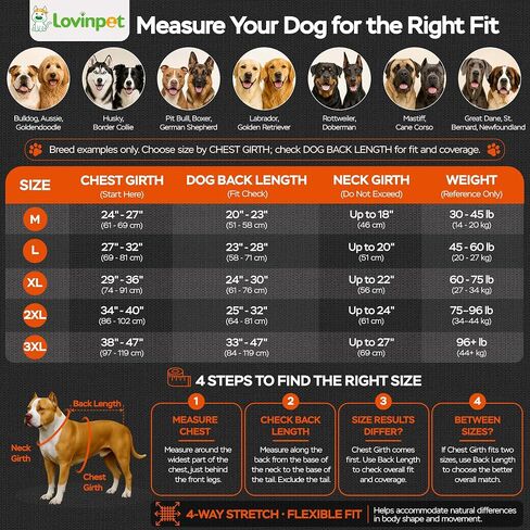 LovinPet Big Dog Onesie - بدلة قطنية للكلاب ذات ياقة عالية، طباعة ساحلية لجداول الصحراء، بيجامة كبيرة للكلاب، قميص داخلي لفساتين الكلاب، مقاس 3XL in Kuwait