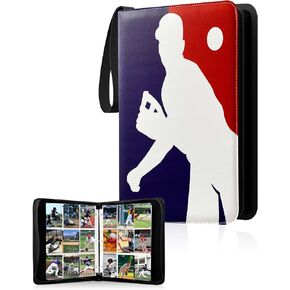 Baseball Card Binder, Card Binder 900 Pockets, Baseball Card Storage, 50 Removable Sleeves, Baseball Card Holder, Trading Card Binder, with Double-sided Sleeves, Sports Card Binder in Saudi Arabia