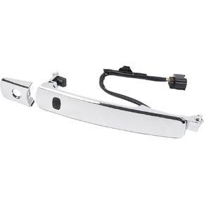 Dasbecan 2PCS Front Exterior Door Handle Smart Entry Keyless Chrome Compatible with Nissan Rogue 2010-2013 Left Driver Side Outside Door Handle Right Passenger Side 80640-CZ31B 80640-CZ31A 80645-CA000