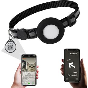 Reflective Cat Collar Breakaway with QR Code Tag (3Collars & 3 ID Tags),There are 3 Different Colored Collars as a Gift, totaling 6 Collars and 3 Tags