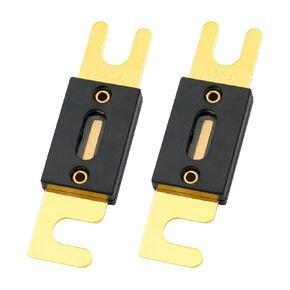 Baomain ANL Fuse ANL-120 120 Amp 120A for Car Vehicles Audio System Sheet Gold Tone 2 Pack