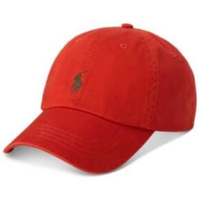 polo ralph laurEN Mens Adjustable Chino Baseball Cap Sportsman Orange in Saudi Arabia