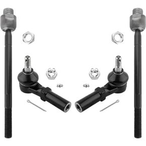 MYSMOT ES800321 EV800398 Front Inner & Outer Tie Rod Ends Suspension Kit for Chrysler Aspen 2007 2008 2009 Dodge Durango 2004 2005 2006 2007 2008 2009 15mm Thread Tie Rods