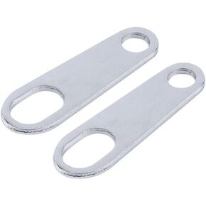 2 pcs/Pair MotorcycleTurn Signal Relocator Brackets, Universal Indicator Rear/Front Light Relocation Holder, Silver Steel Shock Brackets