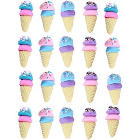 20 Pack Polymer Clay Charms Cute Slime Charms Kit Mixed Candy Cabochons Beads for Friendship Necklace Earring Jewelry Making Scrapbook Accessories(Donut) in Kuwait