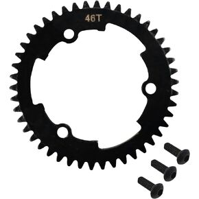 Steel 46T Spur Gear 1 Mod M1 Main Gear Compatible with Traxxas 1/5 X-Maxx 6S 8S 1/10 Maxx 4S 1/10 New E-Revo 2.0 1/7 XO-1 RC Upgrade Part