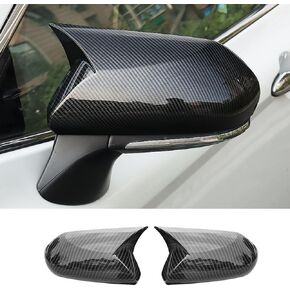 Rifoda Door Side Mirror Cover for Toyota Camry 2018 2019 2020 2021 2022 Outer Cover of Horn Side Rearview Mirror Cover Accessories Decoration Cover Trims ABS Plastic 2PCS (Carbon Fibre)