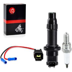 Ignition Coil & Plug w/Spark Plug For Yamaha YZ450F 2003-2009 WR450F 2003-2011 YFZ450 2004-2013