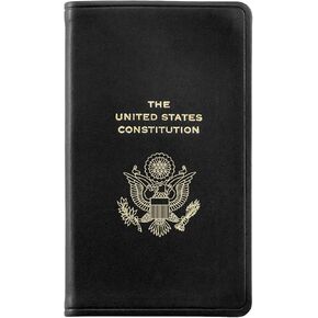 Graphic Image The United States Constitution and Related Documents | Published and Bound in the USA | Genuine Leather Soft Cover | Pocket Size (3.13" x 5.25", Black)