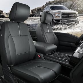 Full Set car seat Covers for Ford F150 2021 2022 2023 2024,Leather Waterproof Trucks Pickup seat Covers Custom fit for Ford F150 Accessories, for Ford F150 2021-2024 SuperCrew/CrewCab(XL,XLT)
