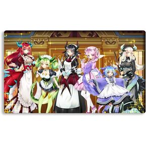 جديد Mlikemat Duel Playmat Dragonmaid Deck TCG CCG Trading Card Game Mat + حقيبة مجانية