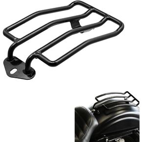 Motorcycle Rear Solo Seat Luggage Shelf Rack Steel Standard Rear Fender Rack Bracket for Har-Ley XL Sport-Ster 883 1200 2004-2015 Black