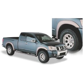 Bushwacker Extend-A-Fender Extended Front & Rear Fender Flares | 4-Piece Set, Black, Smooth Finish | 70901-02 | Fits 2004-2015 Nissan Titan w/ Lock Box