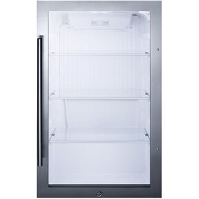 Summit Beverage Cooler, Grey/Clear
