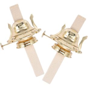2pcs Kerosene Lamp Holder Kerosene Lamp Burner Oil Burner Antique Lamps Oil Lantern Oil Lamp Replacement Burner Wick for Oil Accessories Old Fashioned L888 Wrought Iron