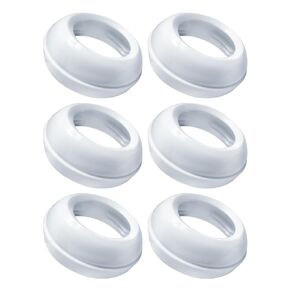 Replacement Baby Bottle Nipple Ring Collars for Philips Avent Natural & Glass Natural Baby Bottles, Not for Avent Anti-Colic Bottles, BPA Free Bottle Screw Rings Collar for Avent, 6 Pack