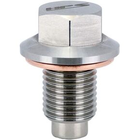 HPS Performance Stainless Steel Magnetic Oil Drain Plug Bolt MDP-M14x150, Metallic