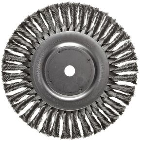 Weiler 08135 8" Standard Twist Knot Wire Wheel , .014" Steel Fill, 5/8" Arbor Hole, Made in the USA