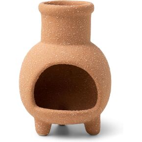 Paddywax Nashville Incense Cones and Chiminea Ceramic Incense Cone Holder Set, 20-Count, Terracotta - Palo Santo & Sage