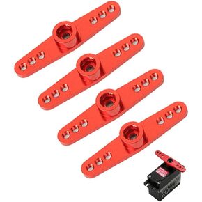 4Pcs RC Servo Horns 25T Aluminum Servo Arms for Futaba Savox Power HD HSP MG995 1/8 1/10 RC Car Buggies