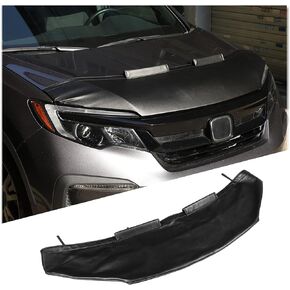 HIRUFAIT Hood Protector Bra Compatible with Honda Pilot 2019 2020 2021 2022, Leather Car Hood Guard Hood Shield Bug Deflector, Medium Profile