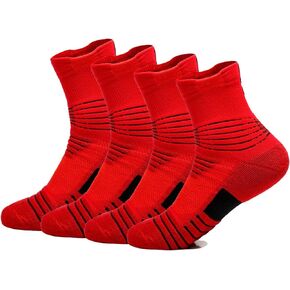 Elite Basketball Socks Calf High Cushion Thick Cycling Socks Athletic Crew Socks for Men Women Boys
