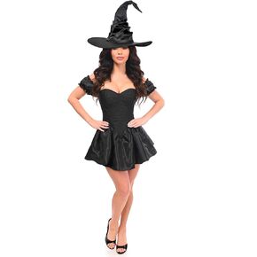 Daisy corsets Womens Top Drawer 2 Pc Witch Corset Dress Costume