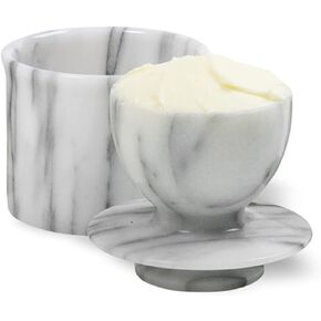 Norpro Marble Butter Keeper,Off-White