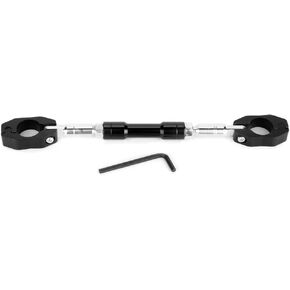 aqxreight - Motorcycle Balance Bar Cross Brace, Universal Adjustable Aluminium Alloy Motorcycle Balance Cross Handlebar Strengthen Lever Bar(Black)