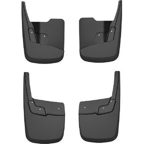 Husky Liners - Front & Rear Mud Guards | Fits 2023-2024 Chevrolet Colorado w/OEM Flares, Crew Cab - Front & Rear Set - Black, 4 Pcs.| 58316