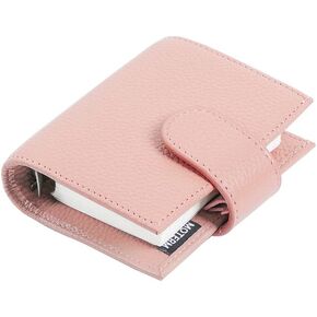Moterm A9 Regular Rings Planner - Genuine Leather Binder Organizer Wallet (Croc-Coral, 19mm Ring)
