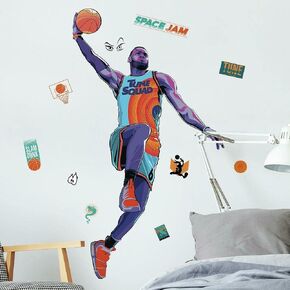 ملصقات جدارية عملاقة من RoomMates RMK4729GM Space Jam Lebron قابلة للتقشير واللصق in Kuwait